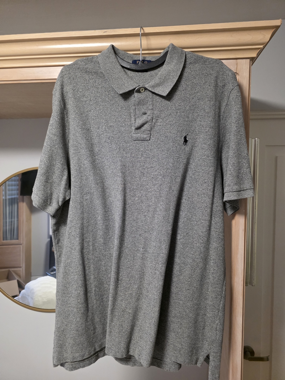 Polo by Ralph Lauren Gray Short-Sleeve Cotton Polo Shirt